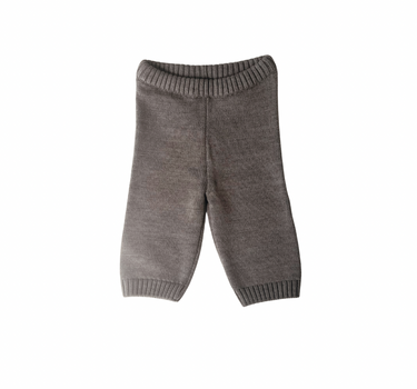 Merino Wool Joggers in Heather Brown