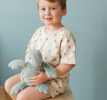 Kids Tee Shirt In Sailboat Print