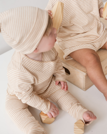 Matching Baby Set In Stripes 