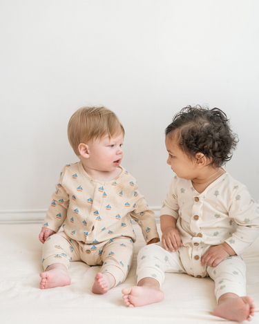 Turtles and Sailboats Matching Playsuits