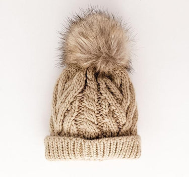 Huggalug Birch Pop Pom Pom Beanie